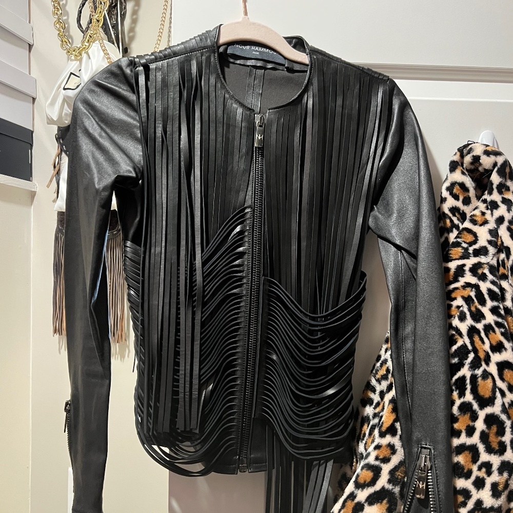 Nour Hammour Paris Leather Jacket